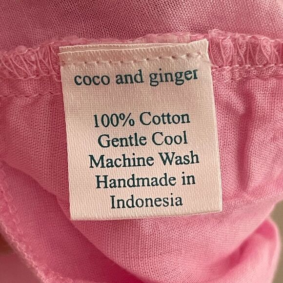 Coco and Ginger Pink Embroidered Girls Romper - Picture 4 of 7